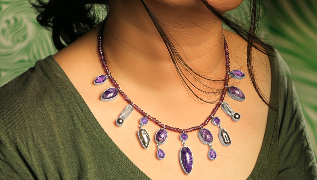 Buy Unique Charoite Jewelry At Wholesale Prices from Rananjay Exports.