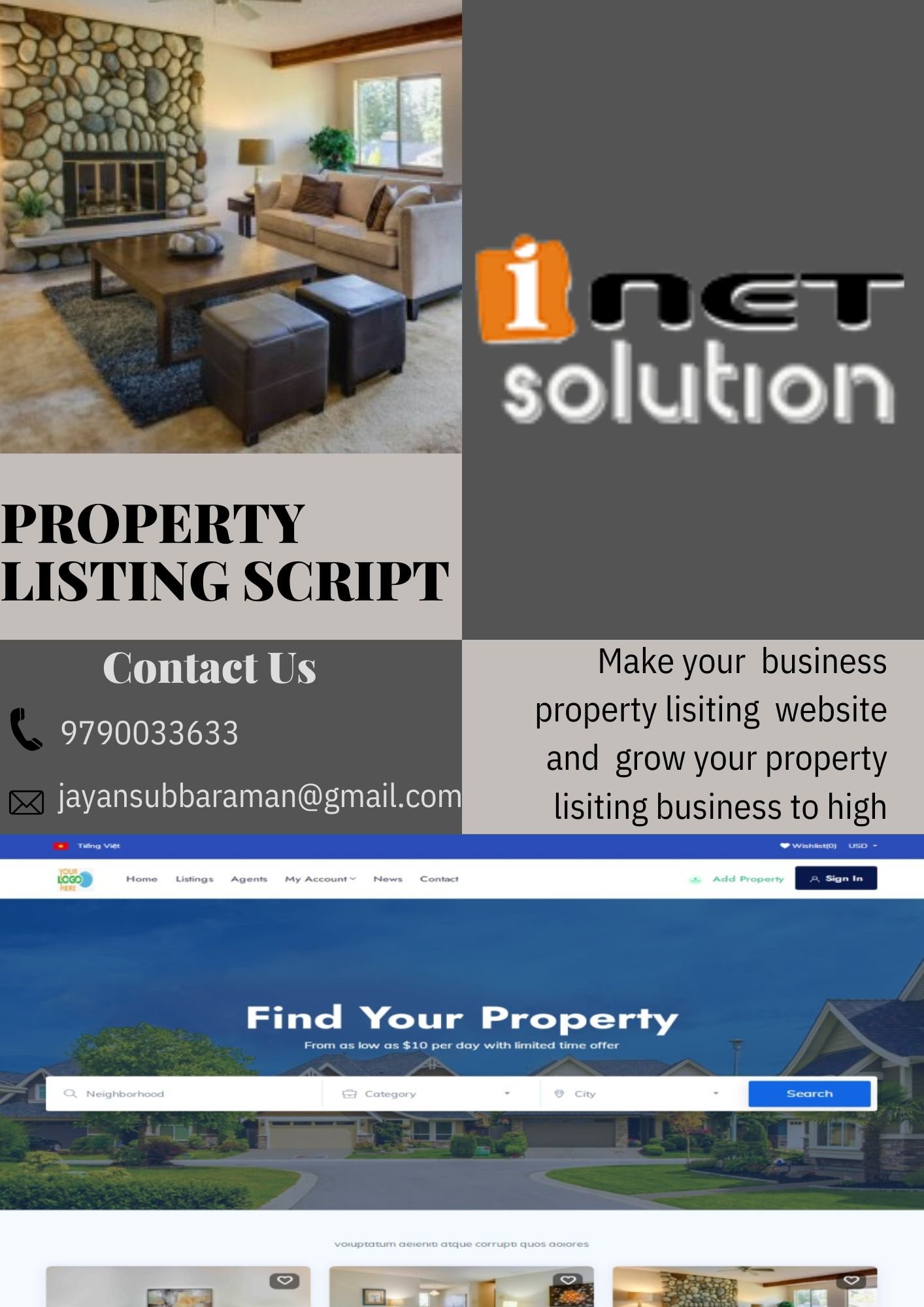 PHP PROPERTY LISTING SCRIPT