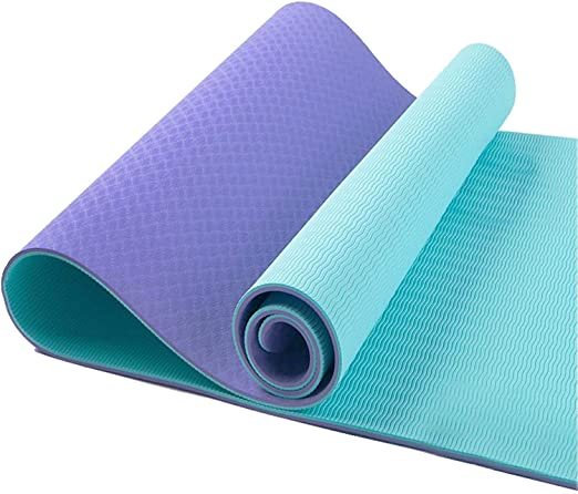 Yoga Mat Grip 6mm Non Slip TPE Double Sided (72 inch x 24 inch x 6 mm)